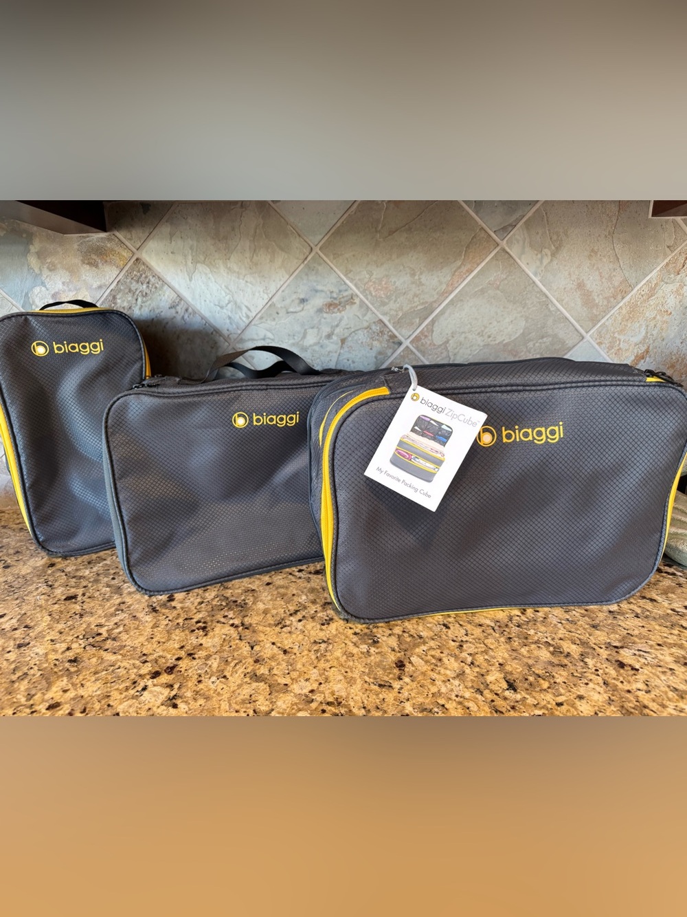 Biaggi Compression Packing Cubes Lot Double Deck + Shoe Cube & Ultimate ZipCube